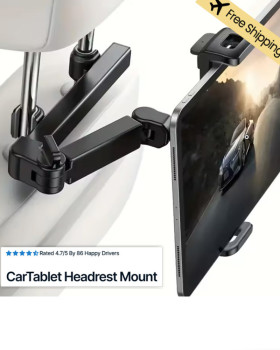 Car Headrest Tablet Mount Holder 