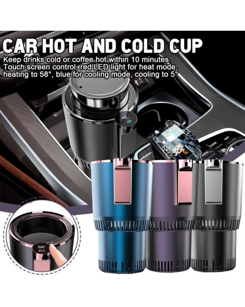 ThermoSip Smart Car 2-In-1 Hot And Cold Cup Drinks Holder